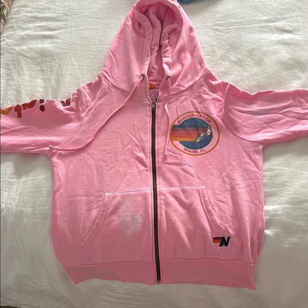 Aviator Nation Pink Kids Hoodie